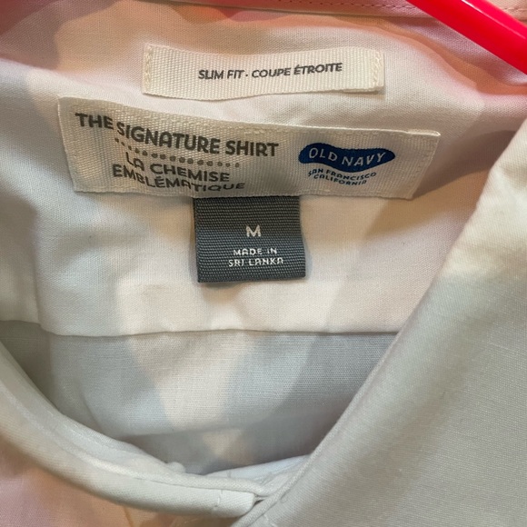 Men's White Dress Shirt - Picture 3 of 4